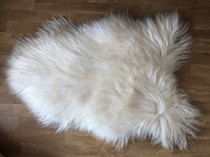Schaffell, langes Haar, Island XXXL