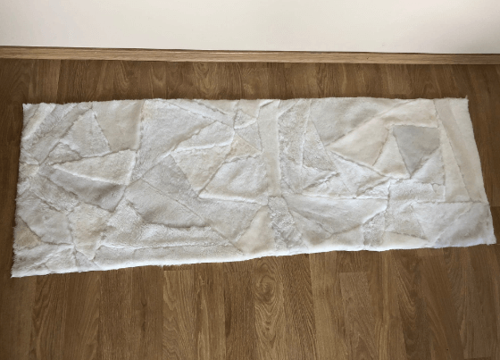 Teppich/Sesseldecke / Creme